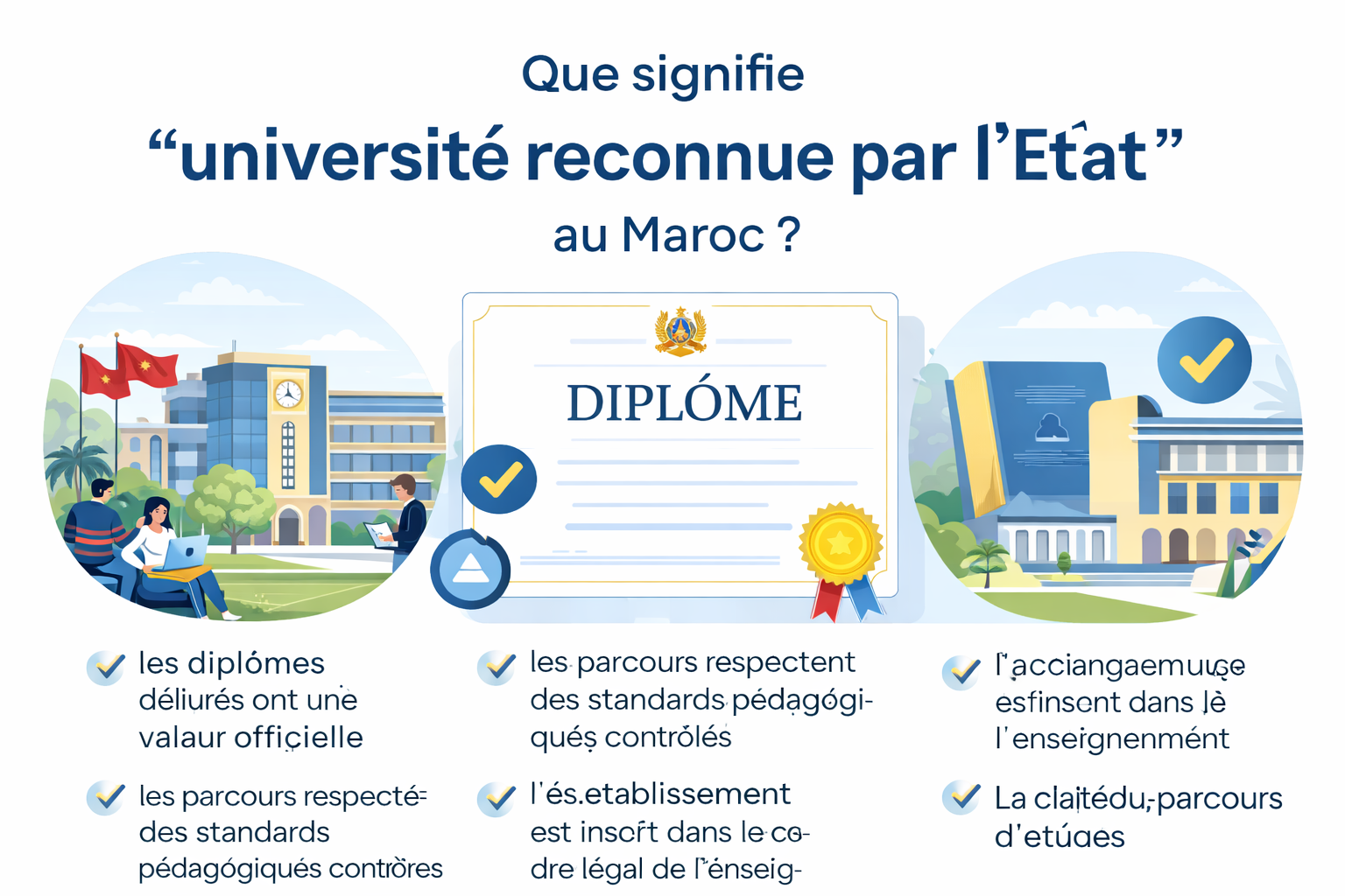 que signifie université reconnue par l'état